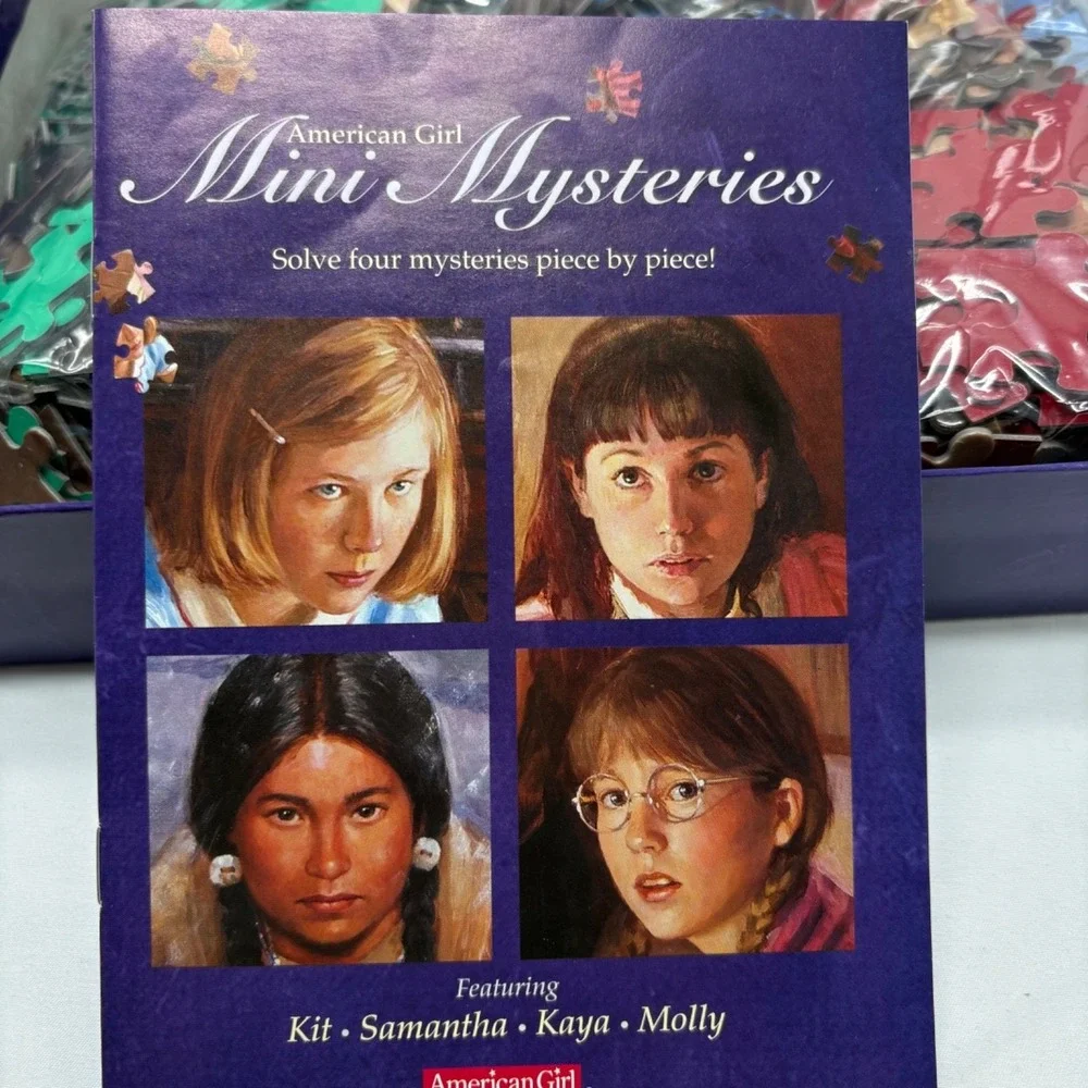 American Girl Doll 4 Puzzle Set Kit Samantha Kaya Molly Mini Mystery Stories